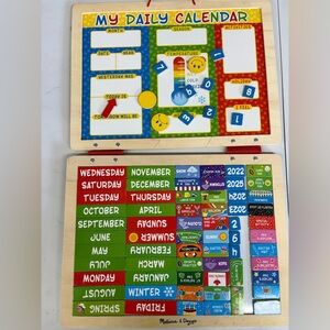 Melissa & Doug My Daily Calendar - Red, Blue, Green